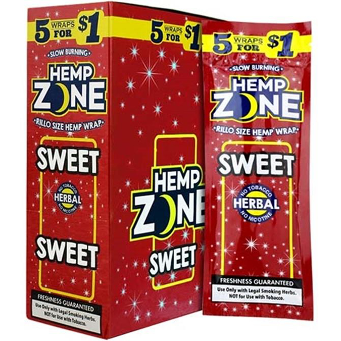 Picture of Hemp Zone Sweet 15x5 Wraps