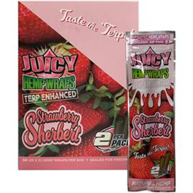 Picture of Juicy Hemp Wrap - Strawberry Sherbert  25x2CT