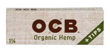 Picture of OCB Organic Hemp Rolling Papers+Tips 1 1/4 24CT