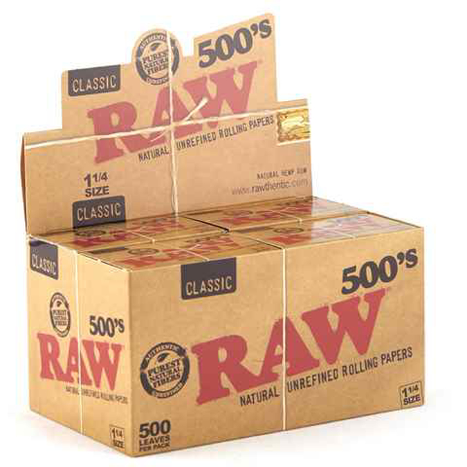 Picture of Raw 500 1.25 Rolling Paper 20CT