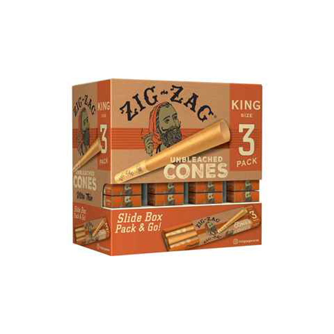 Picture of Zig-Zag Unbleached Cones King Size 36x3CT Display