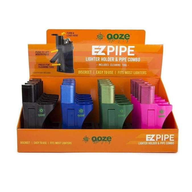 Picture of Ooze EZ Pipe Lighter Holder & Pipe Combo 20CT