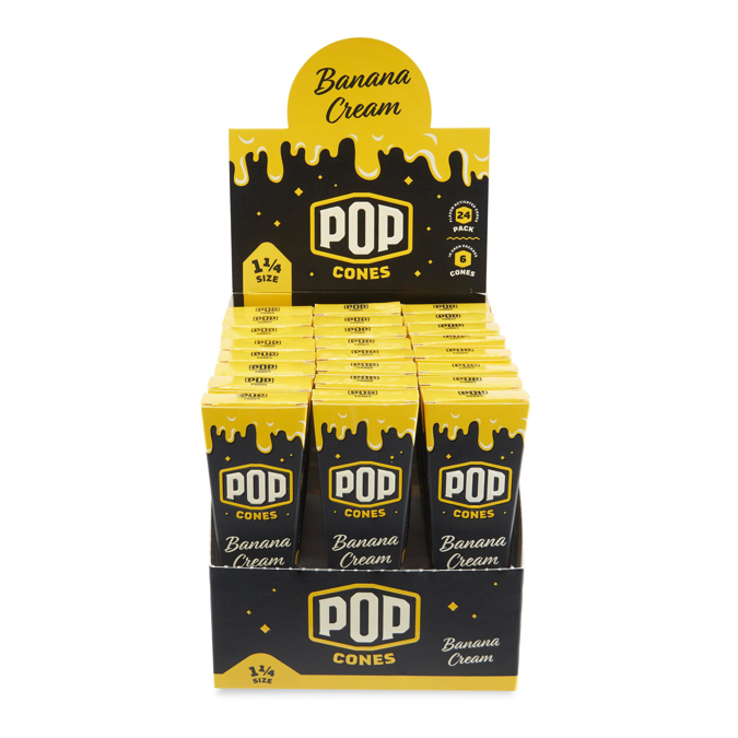 Picture of POP Cones Unbleached Banana Cream 1 1/4 24PK