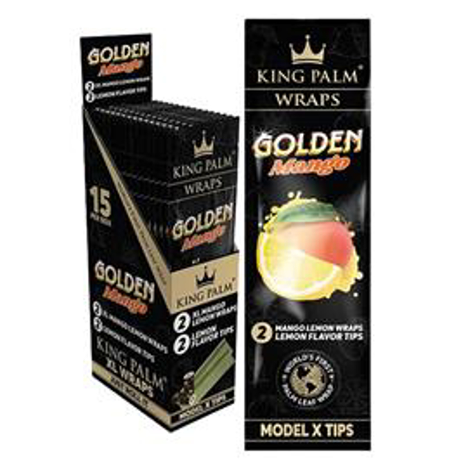 Picture of King Palm Golden Mango XL Wrap w Lemon Tips 2pk 15CT