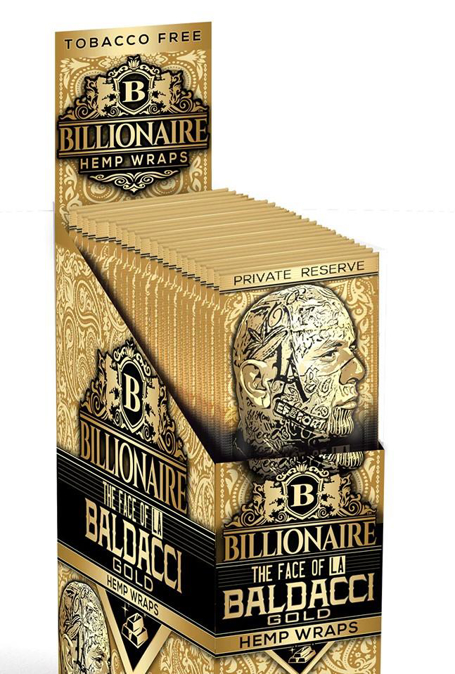 Picture of Billionaire Hemp Wrap-Baldacci Gold 25CT