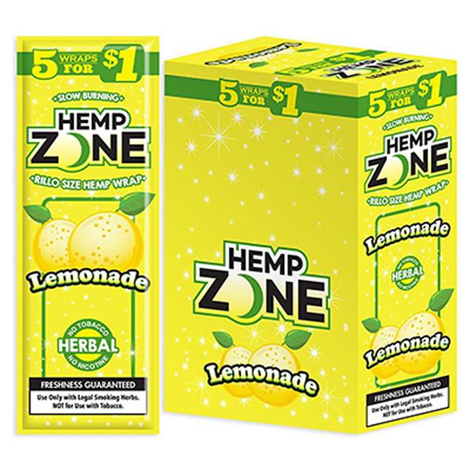 Picture of Hemp Zone Lemonade 15x5 Wraps