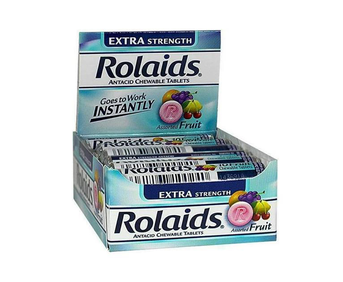 Picture of Rolaids Assorted Fruit Extra Strenth 12 Pack 10 Single Rolls Each