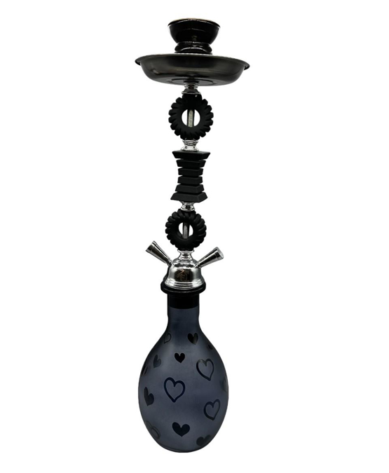 Picture of Zebra Hookah Heart 2 Hose