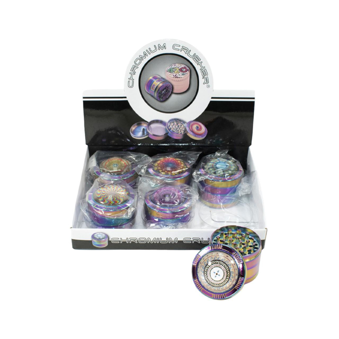 Picture of Grinder Chromium Rainbow Crystal 70392