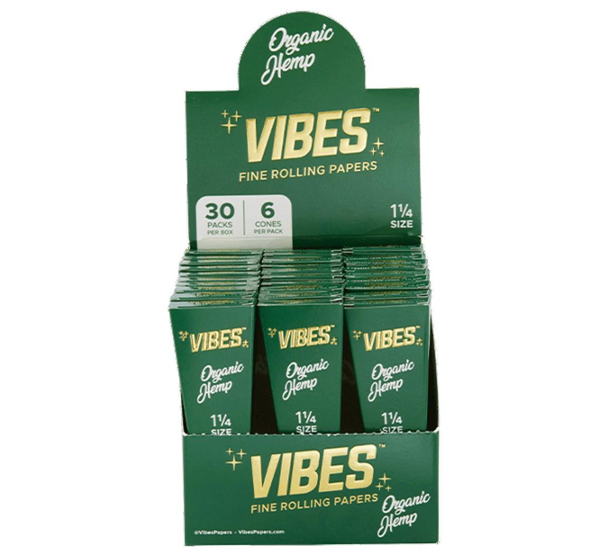 Picture of Vibes Cones Organic Hemp 1.25 30Pack 6Cones