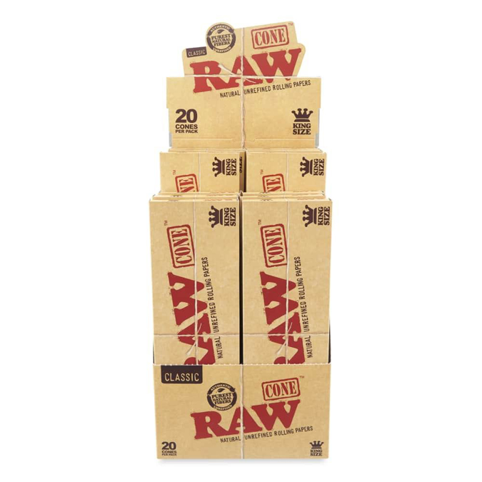 Picture of Raw Cones-Classic KingSize 20pk 12CT