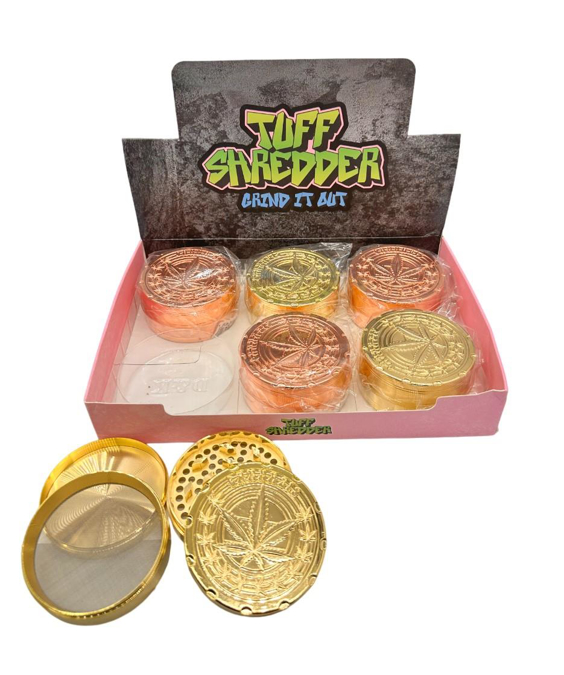 Picture of TS1045 Tuff Shredder Leaf Gold/Rose Grinder 6CT