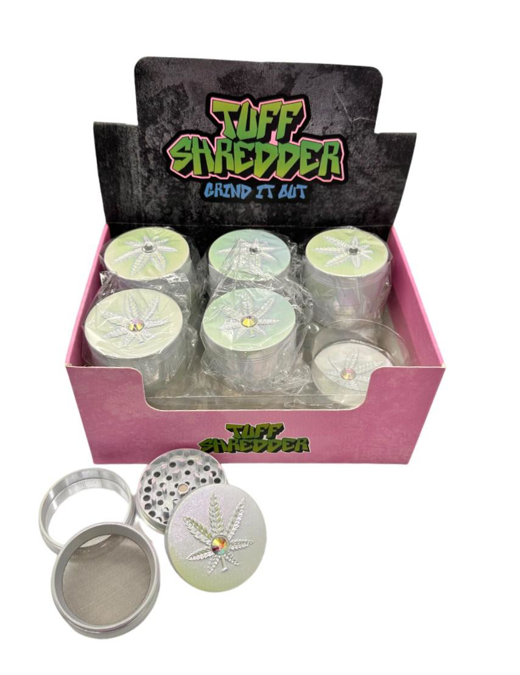 Picture of TS1042 Tuff Shredder Diamond White Rainbow Grinder 12CT