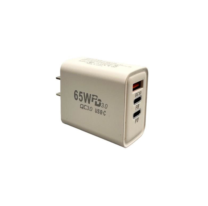 Picture of Wall Plug 3 Slots 1 USB 2 Type C Fast Charger