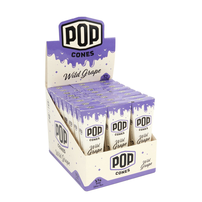 Picture of POP Cones Ultra Thin Wild Grape 1 1/4 24PK