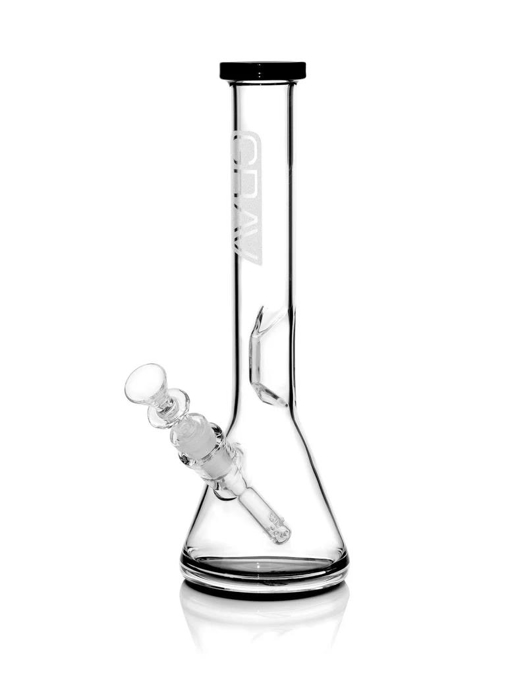 Picture of Grav Medium Black Accent Beaker Base Water Pipe