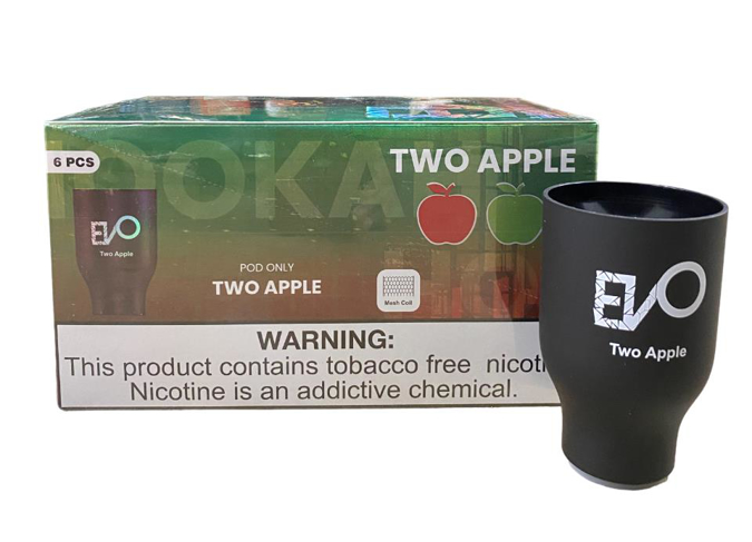 Picture of Evo Hookah Pod Two Apple 3MG 6CT