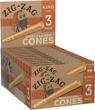 Picture of Zig-Zag Unbleached Cones King Size 24x3CT