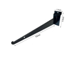 Picture of Slatwall Shelf Brackets Black-12in 