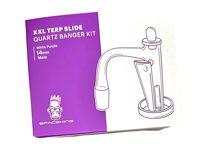 Picture of Space King XXL Terp Slide Banger Kit White purple