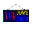 Picture of Multi Color Open 24 Hours 7 Days LED Sign