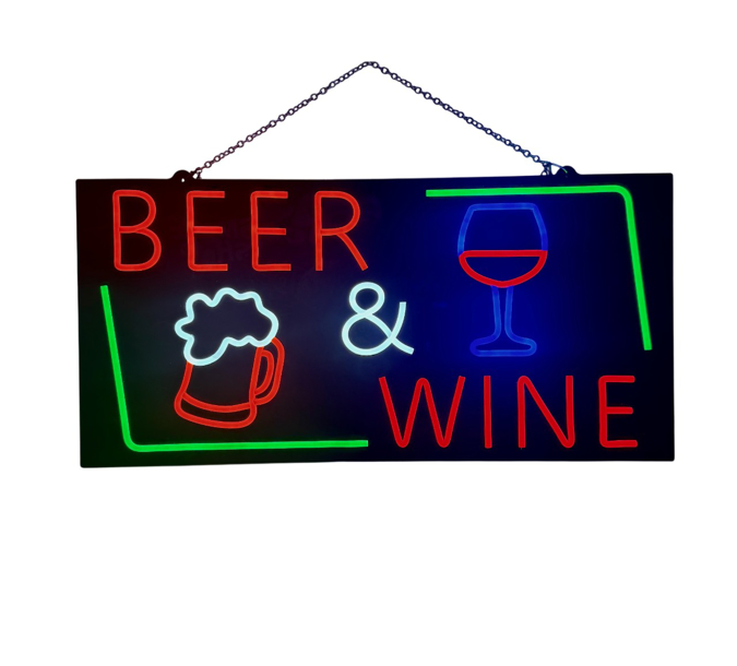 Picture of Multi Color Beer & Wine LED Sign